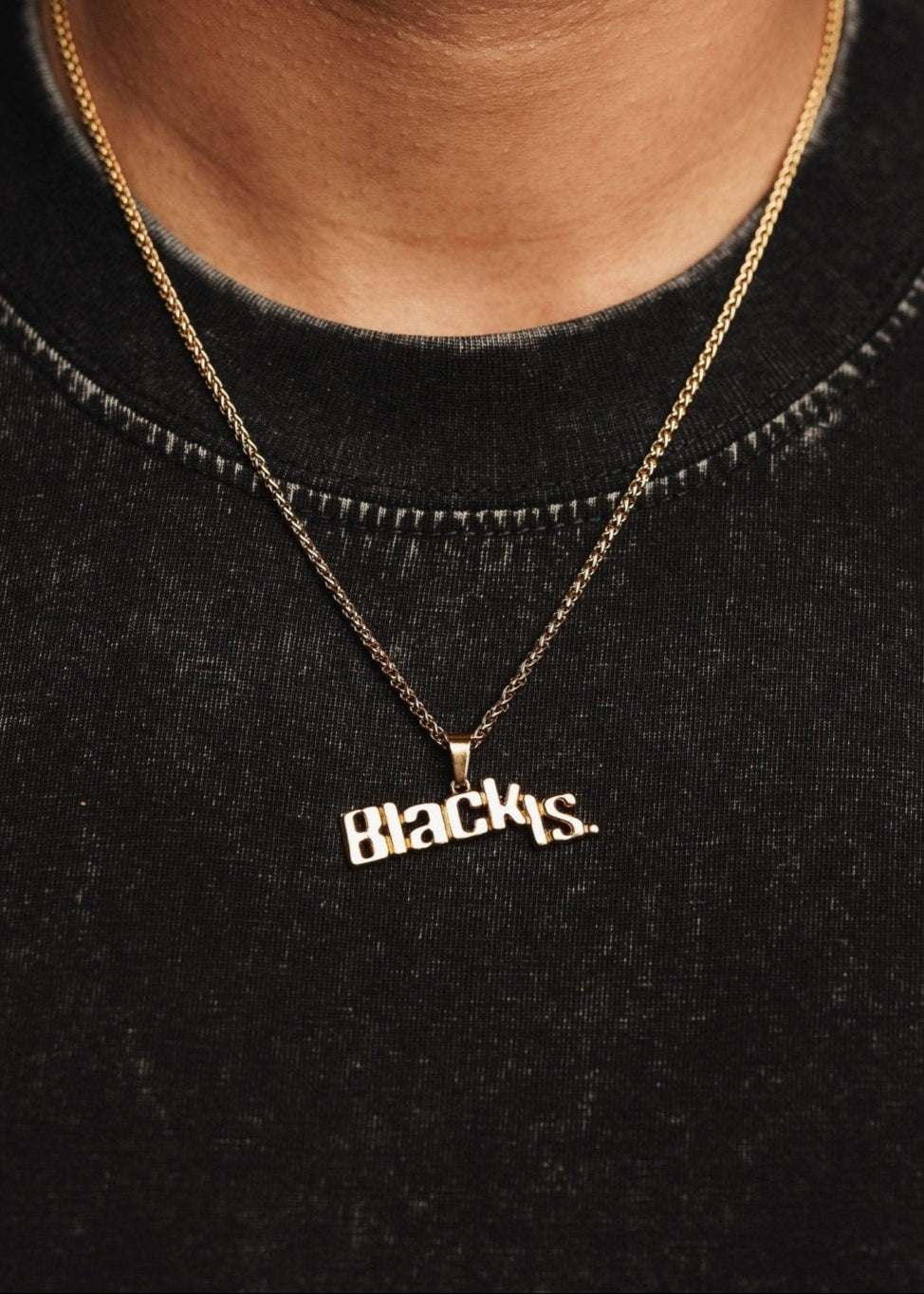 Black Is. Signature Pendant Chain - Black Is.