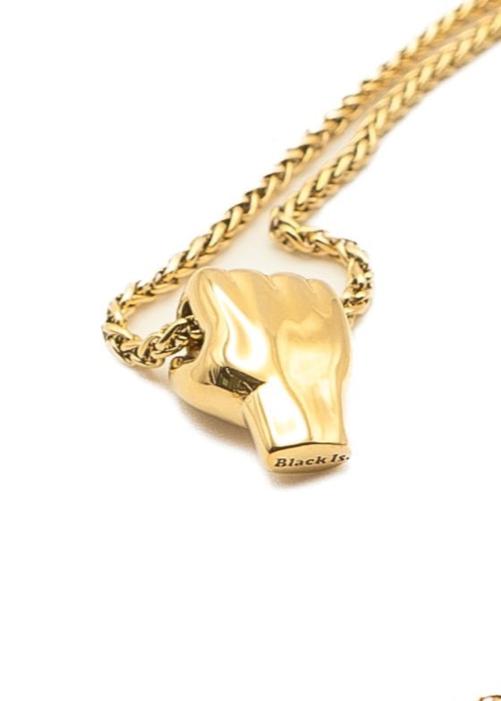 Power Fist Pendant Chain - Black Is.