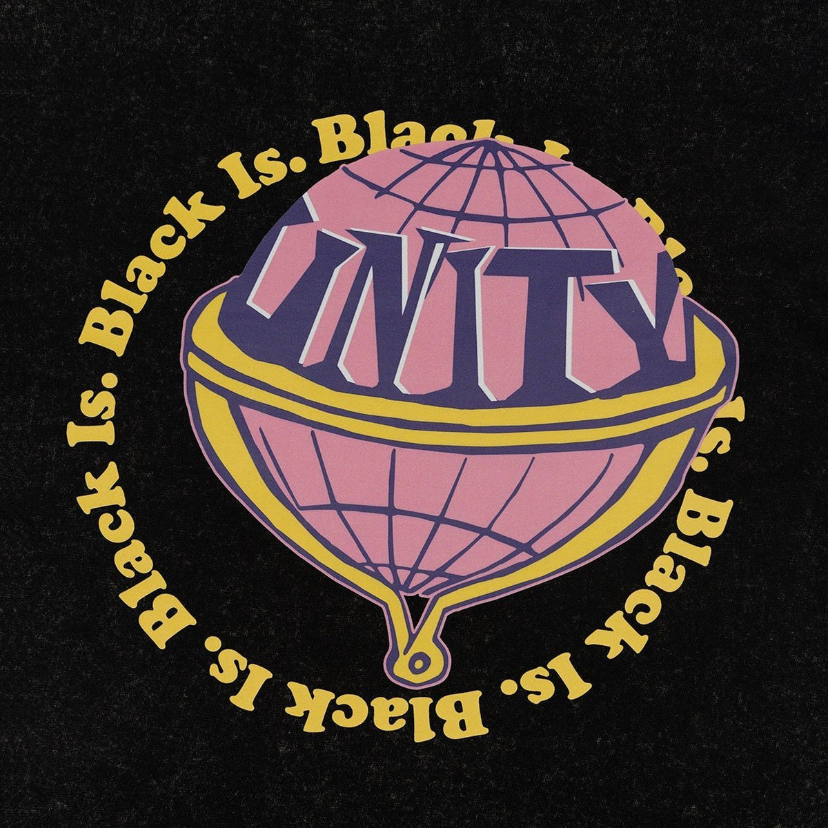 Unity Globe Tee - Black Is.